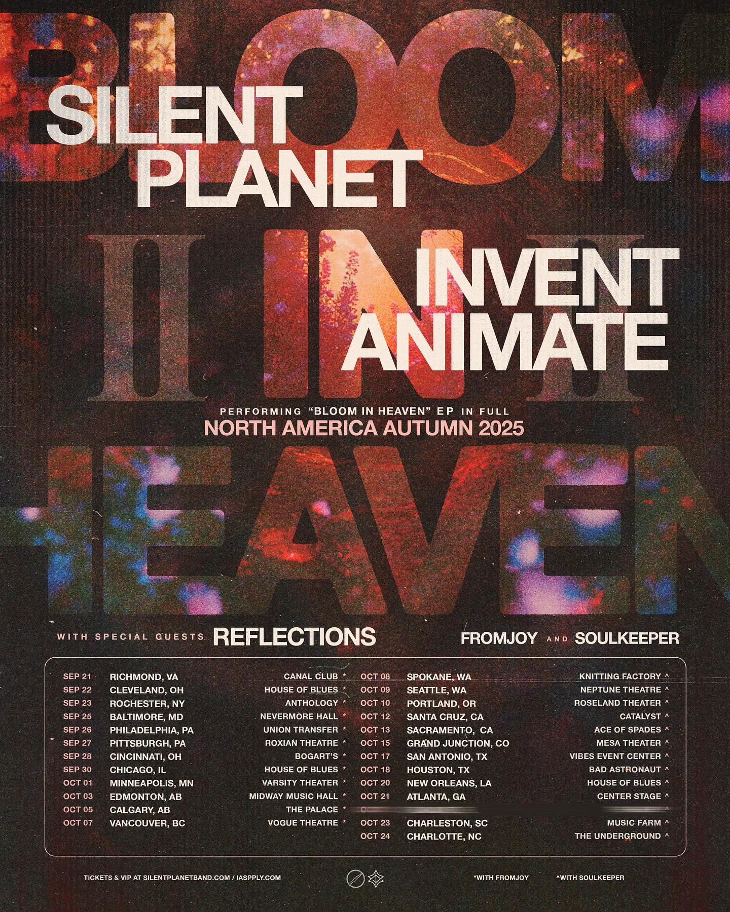 Soulkeeper The Bloom In Heaven Tour Part II Tour Poster